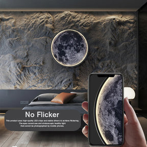 Moon Wall Light 3D