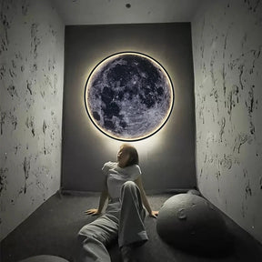 Moon Wall Light 3D