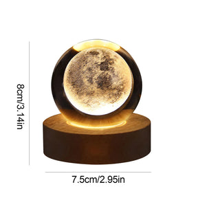 Night Light LED Crystal Ball Table Lamp