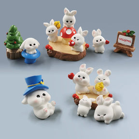 Easter Christmas Rabbit Figurine