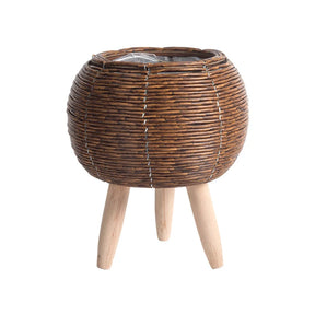 Nordic  Rattan Flower  Woven Pot